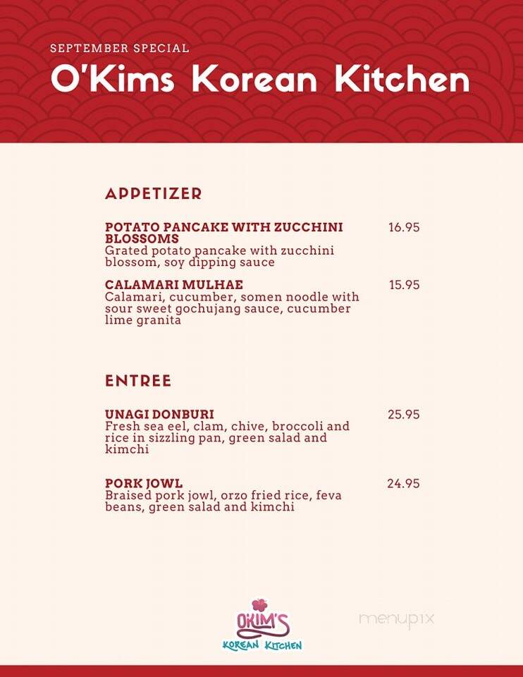 O'Kims - Honolulu, HI menu_pic