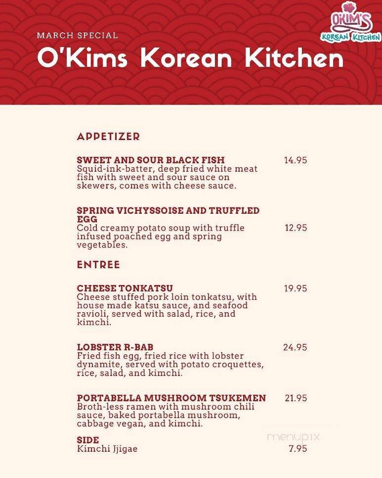 O'Kims - Honolulu, HI menu_pic