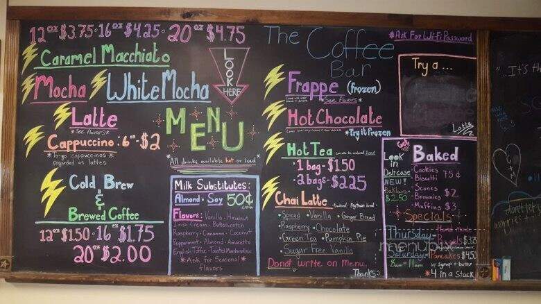 The Coffee Bar - Gadsden, AL menu_pic