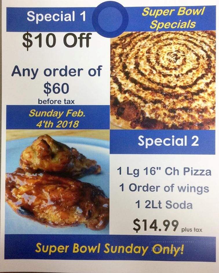 Charlie Mac's Pizzeria - Derry, NH menu_pic