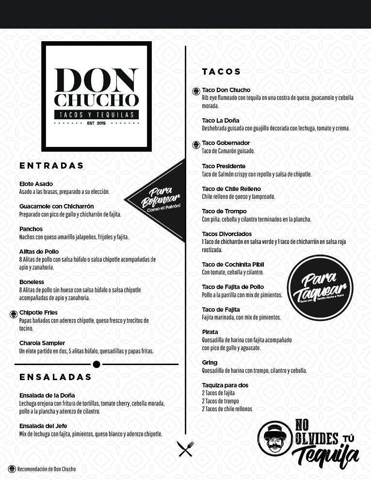 Don Chuchos Tacos y Tequilas - Brownsville, TX menu_pic