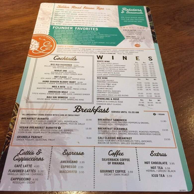 Point The Way Cafe - Los Angeles, CA menu_pic