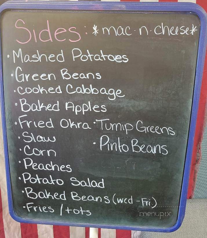 Patty's Snack Bar - Jonesville, NC menu_pic