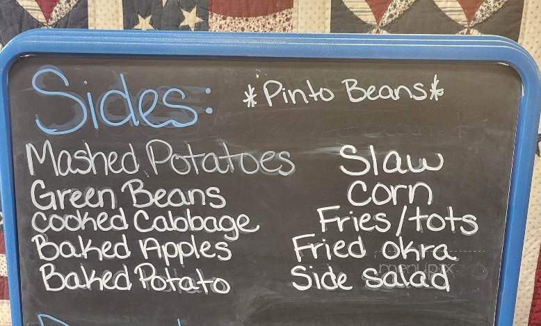 Patty's Snack Bar - Jonesville, NC menu_pic