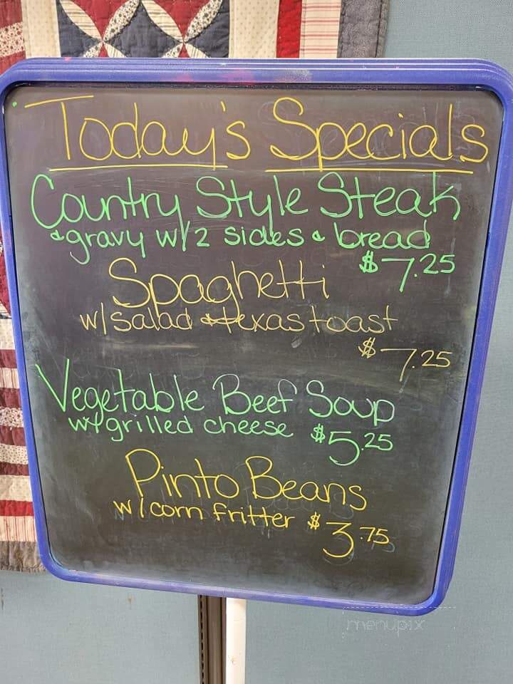 Patty's Snack Bar - Jonesville, NC menu_pic