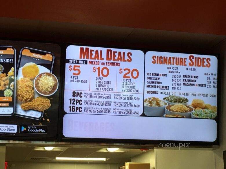 Popeye's Louisiana Chicken - North Port, FL menu_pic