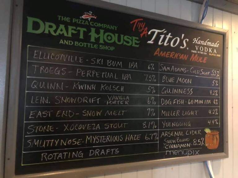 Draft House - Munhall, PA menu_pic