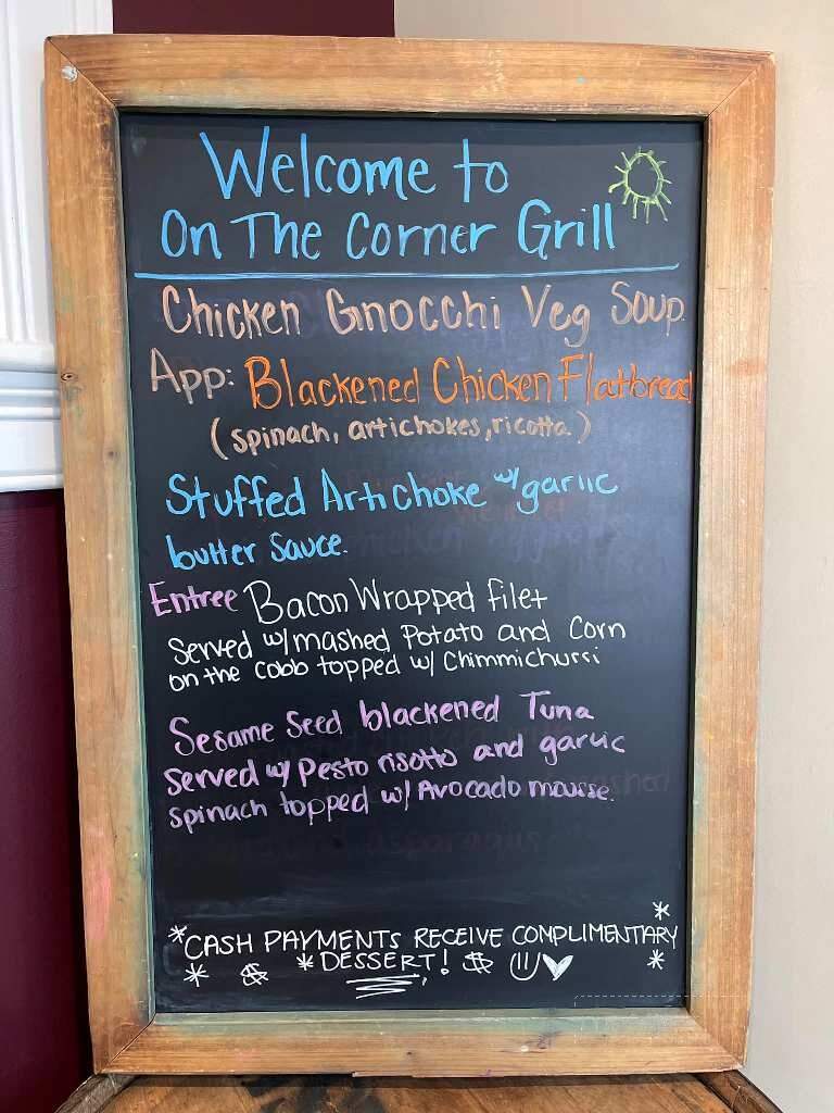 On the Corner Grill - Derry, NH menu_pic