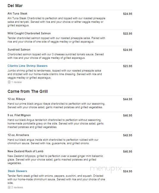 Bonaterra - Seneca, SC menu_pic