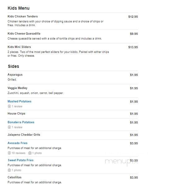 Bonaterra - Seneca, SC menu_pic