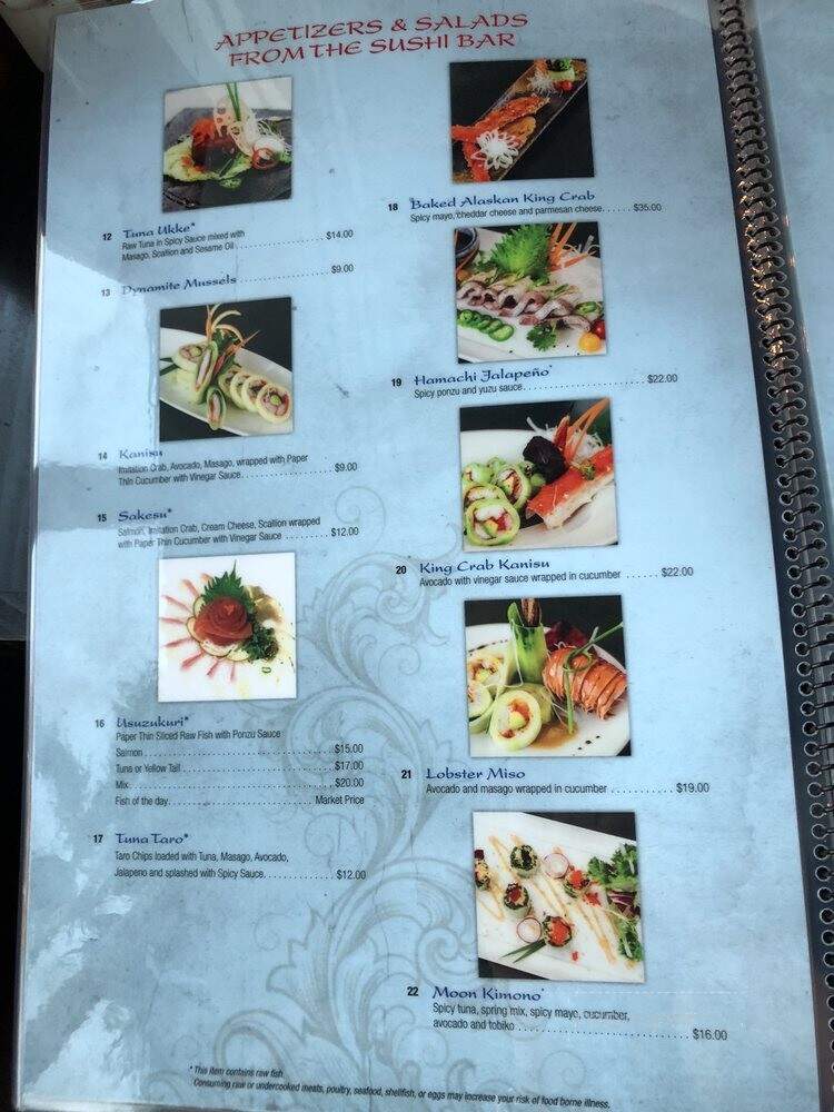 Moon Thai & Japanese - Palm Beach Gardens, FL menu_pic