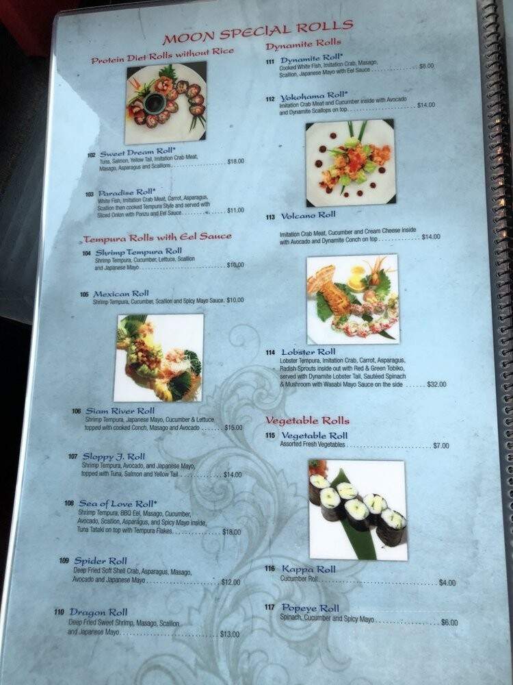 Moon Thai & Japanese - Palm Beach Gardens, FL menu_pic