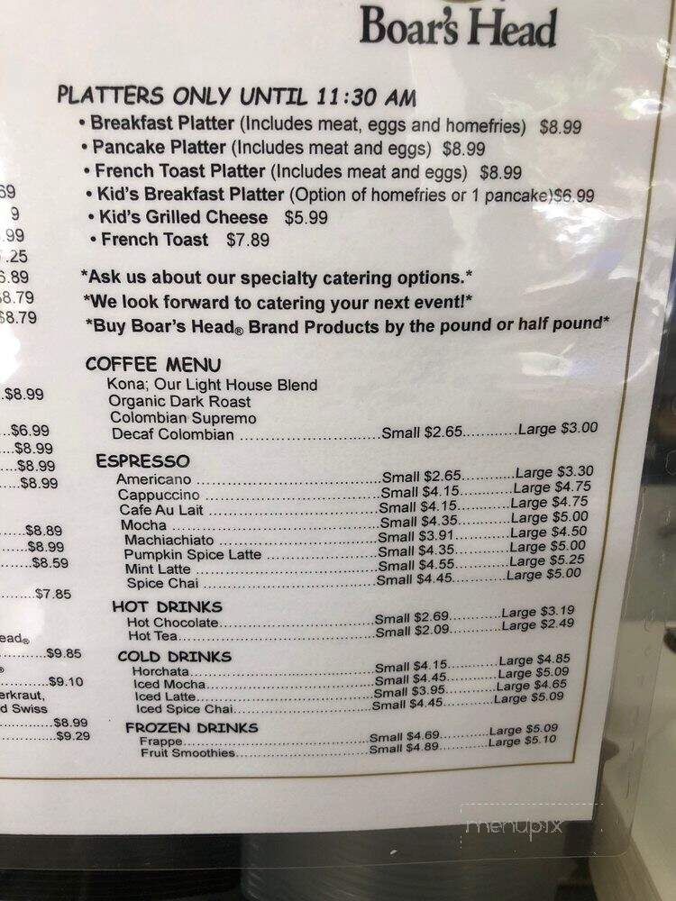 The Hill Cafe - Washington, DC menu_pic