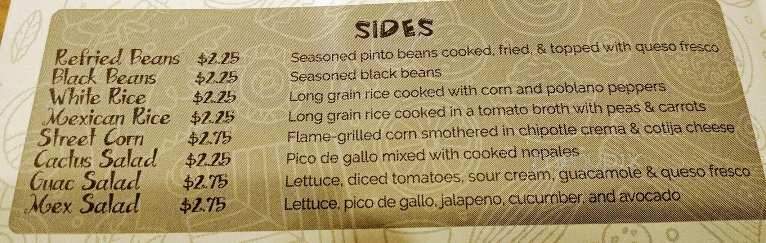 Salsa Y Limon Mexican Grill - Florence, SC menu_pic