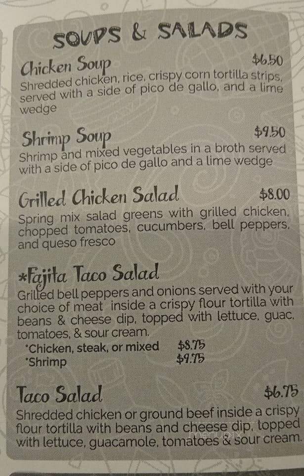 Salsa Y Limon Mexican Grill - Florence, SC menu_pic