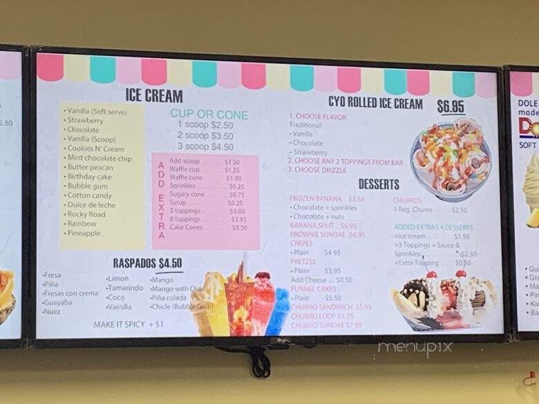 Icy n Spicy Creamery - Lakewood, CA menu_pic