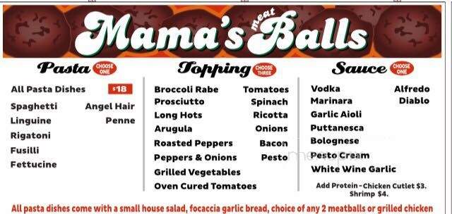 Mama's Meatballs & Pizzeria - Pennsauken, NJ