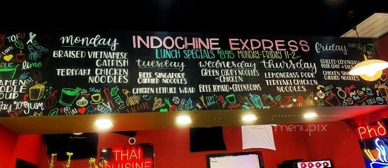 Indochine Express - Wilmington, NC menu_pic