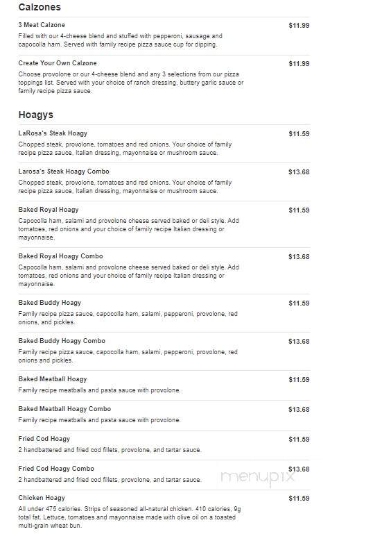 LaRosa's Pizzeria - Richmond, KY menu_pic