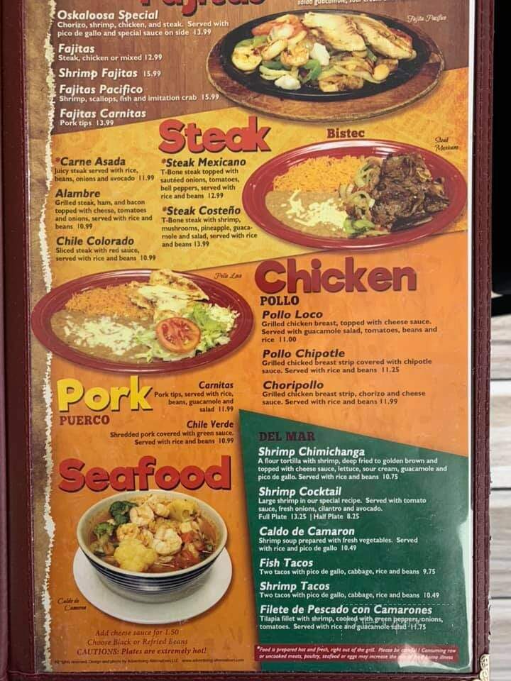 Fajitas Mexican Cuisine - Oskaloosa, KS menu_pic