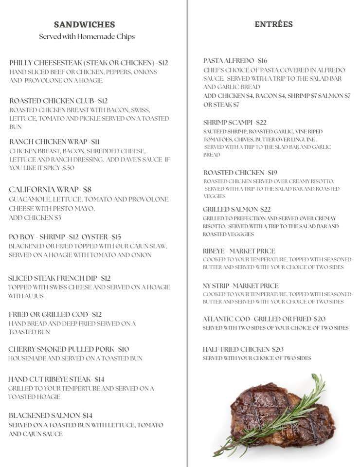 The Fainting Goat - Pocahontas, IL menu_pic