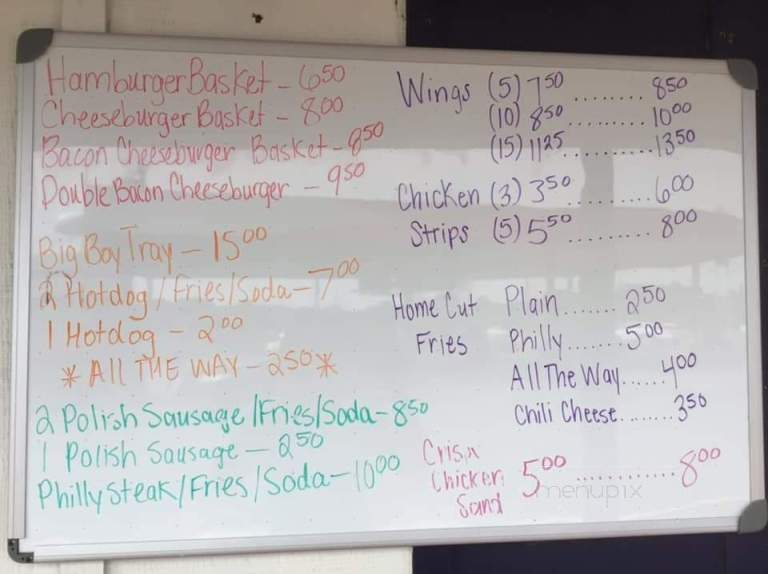 Burger Barn - Shelby, NC menu_pic