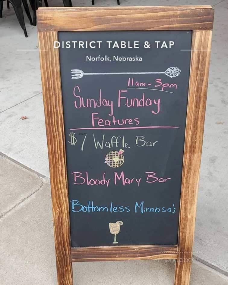District Table and Tap - Norfolk, NE menu_pic