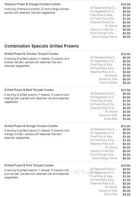 Happy Teriyaki - Emmett, ID menu_pic