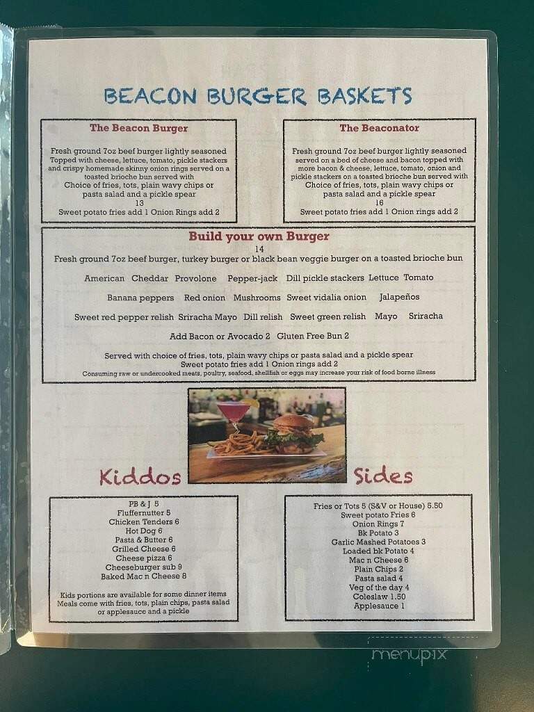 The Beacon Bar and Grill - Trenton, ME menu_pic