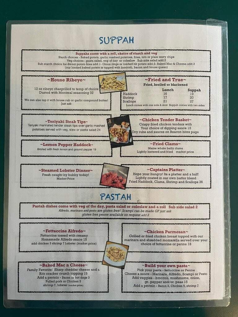 The Beacon Bar and Grill - Trenton, ME menu_pic
