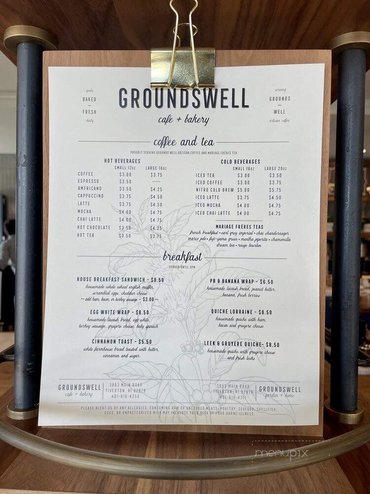 Groundswell Cafe and Bakery - Tiverton, RI