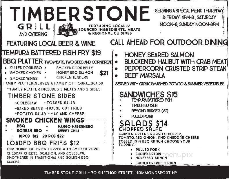 Timber Stone Grill - Hammondsport, NY