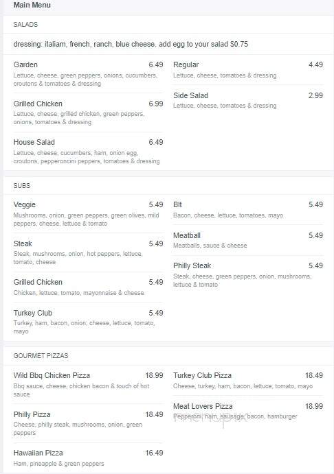 Creno's Pizza - New Lexington, OH menu_pic