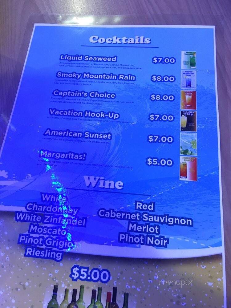 Captain Jim's Seafood Buffet - Pigeon Forge, TN menu_pic