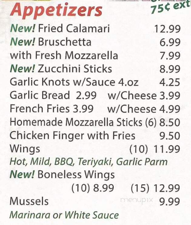 Colandrea's Pizza King - Middletown, NY menu_pic