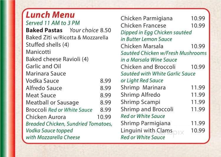Colandrea's Pizza King - Middletown, NY menu_pic