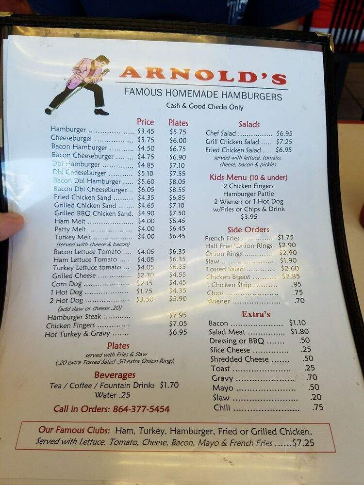 Arnold's Famous Homemade Hamburgers - Greenwood, SC