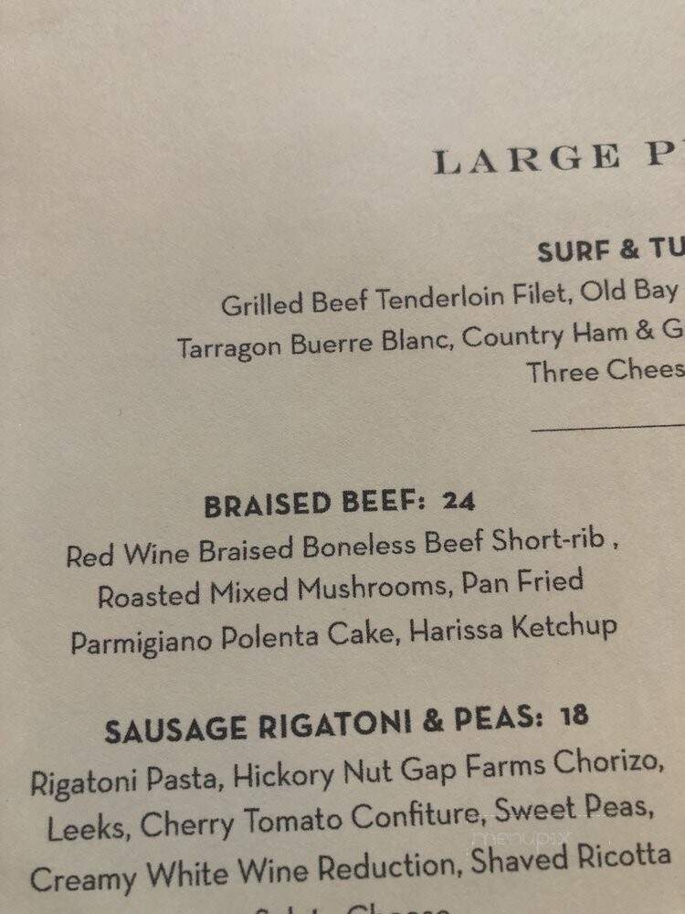 Postero - Hendersonville, NC menu_pic