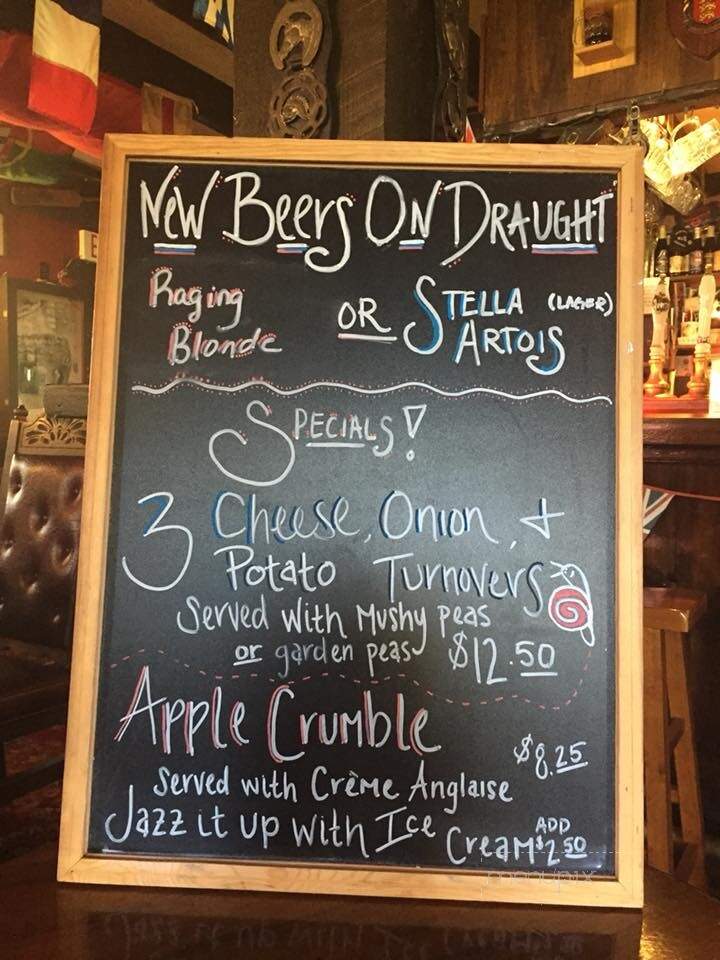 The Kings Head British Pub - St Augustine, FL menu_pic