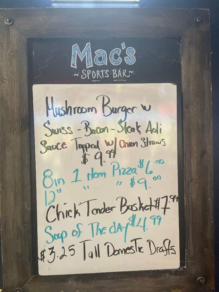 Eagle Sticks Golf Club - Zanesville, OH menu_pic