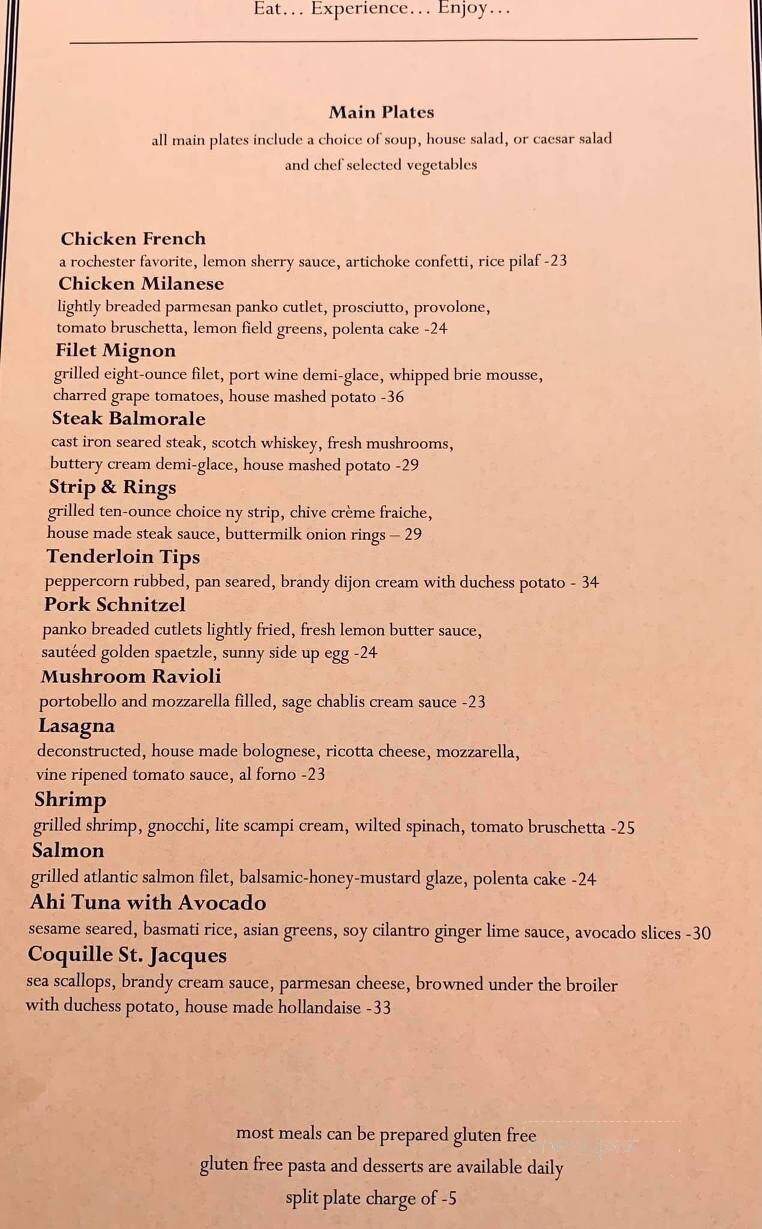 Village Inn - Caledonia, NY menu_pic