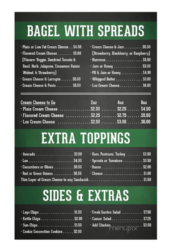 Ahuva Bagel Co. - Medford, OR menu_pic