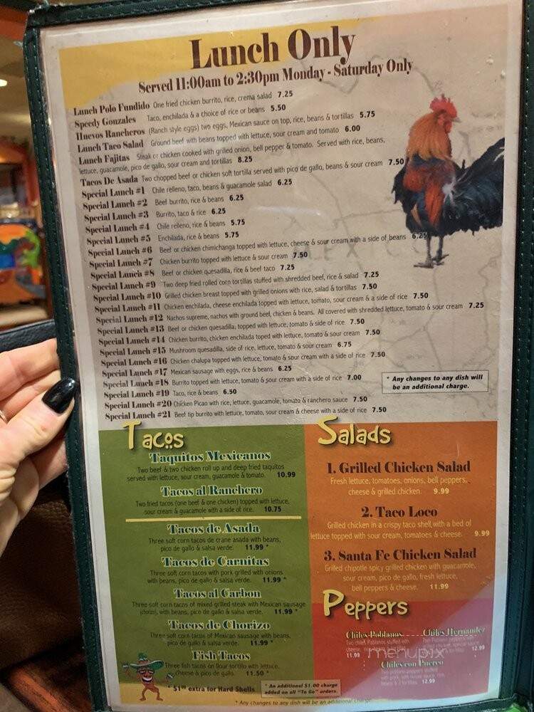 Los Gallos Mexican Grill - Greece, NY menu_pic