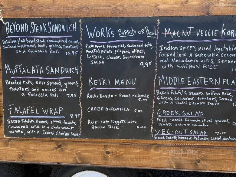 Veg Out - Haiku, HI menu_pic