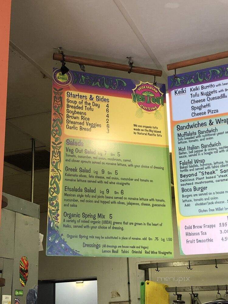 Veg Out - Haiku, HI menu_pic