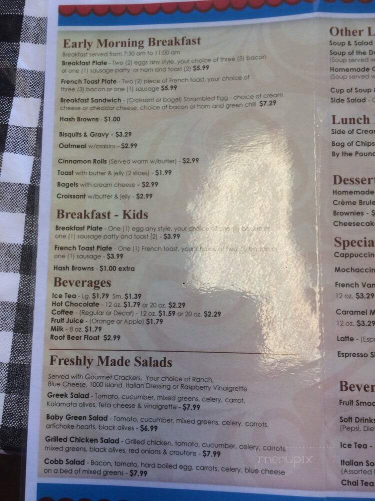 Main Street Cafe - Safford, AZ menu_pic