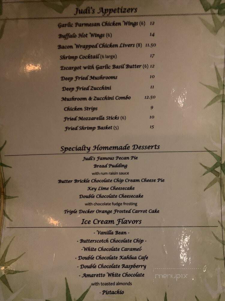 Judi's Restaurant & Lounge - Sedona, AZ menu_pic