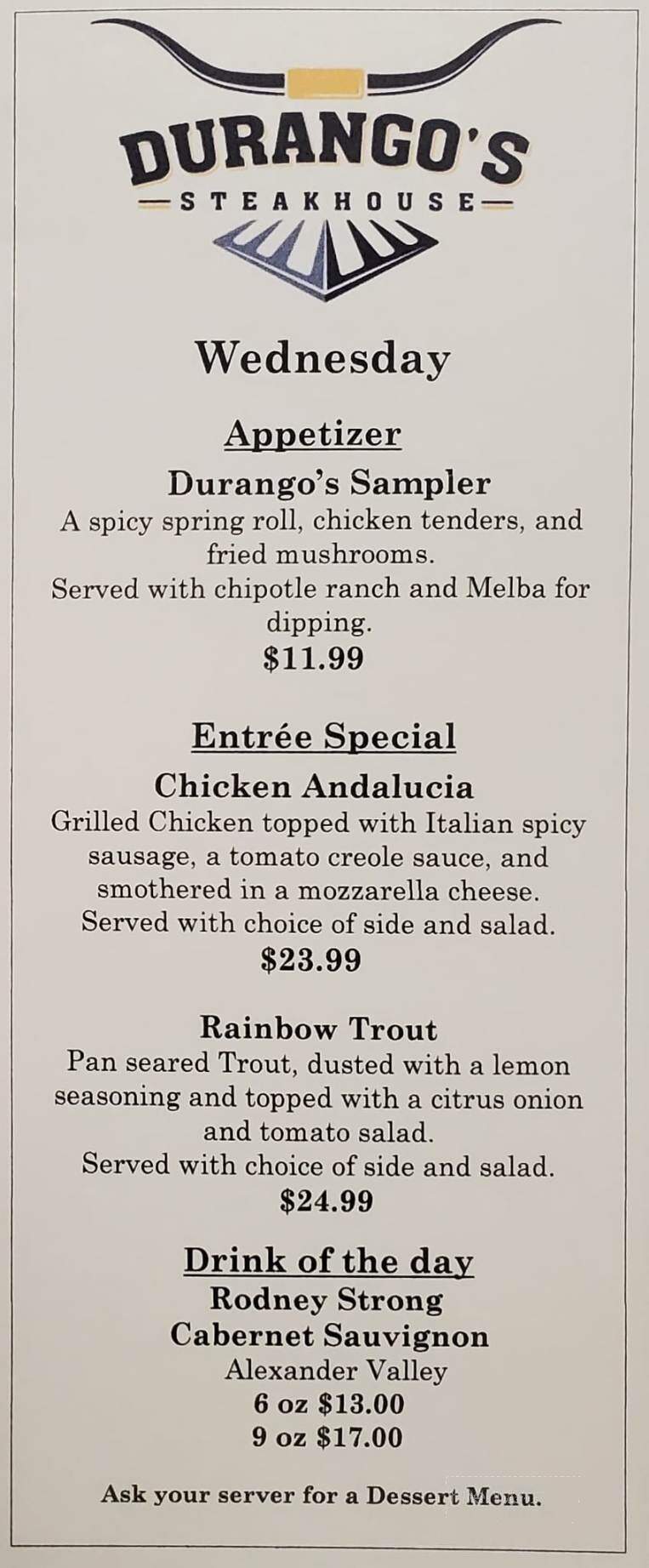 Durango Steakhouse - Titusville, FL