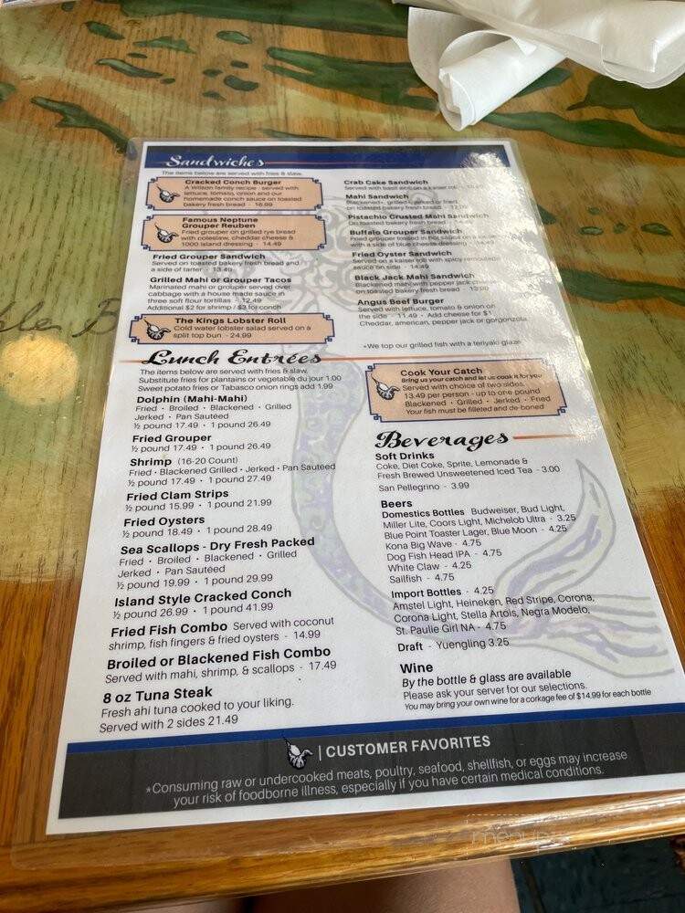 King Neptune - Deland, FL menu_pic