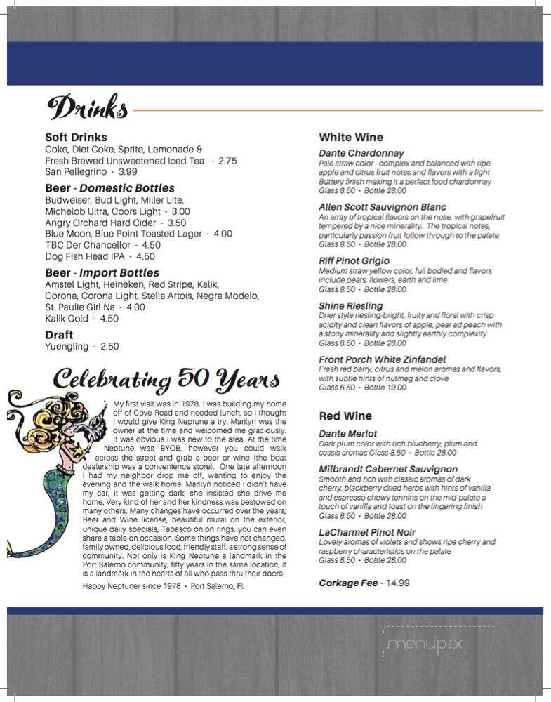 King Neptune - Deland, FL menu_pic